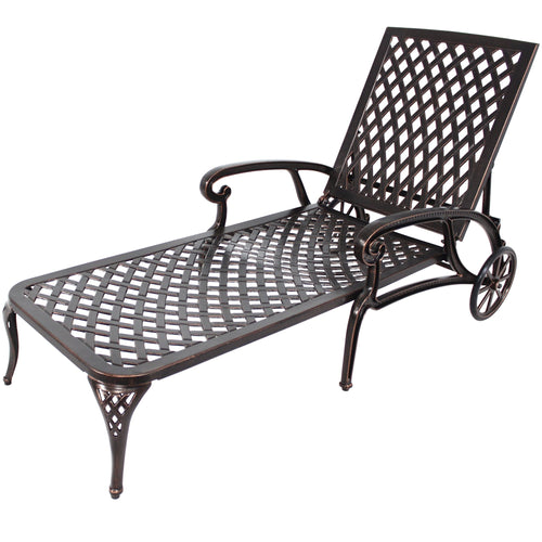 Aluminium Cast Lounge Chaise