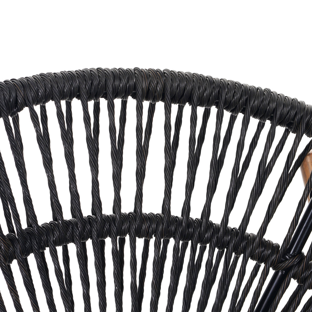 Cyril Outdoor Wicker Papasan Style Lounge Chair
