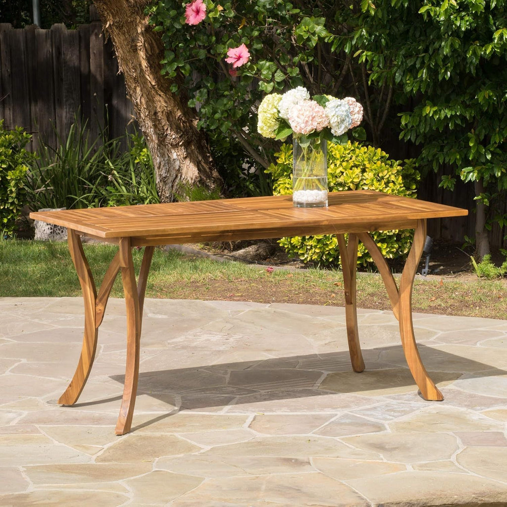 Hermosa 7-Piece Wood Outdoor Dining Set