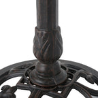 Ruffle Outdoor Aluminum and Iron Bird Bath