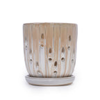 Aven Beige Handmade Ceramic Planter, Set of 2