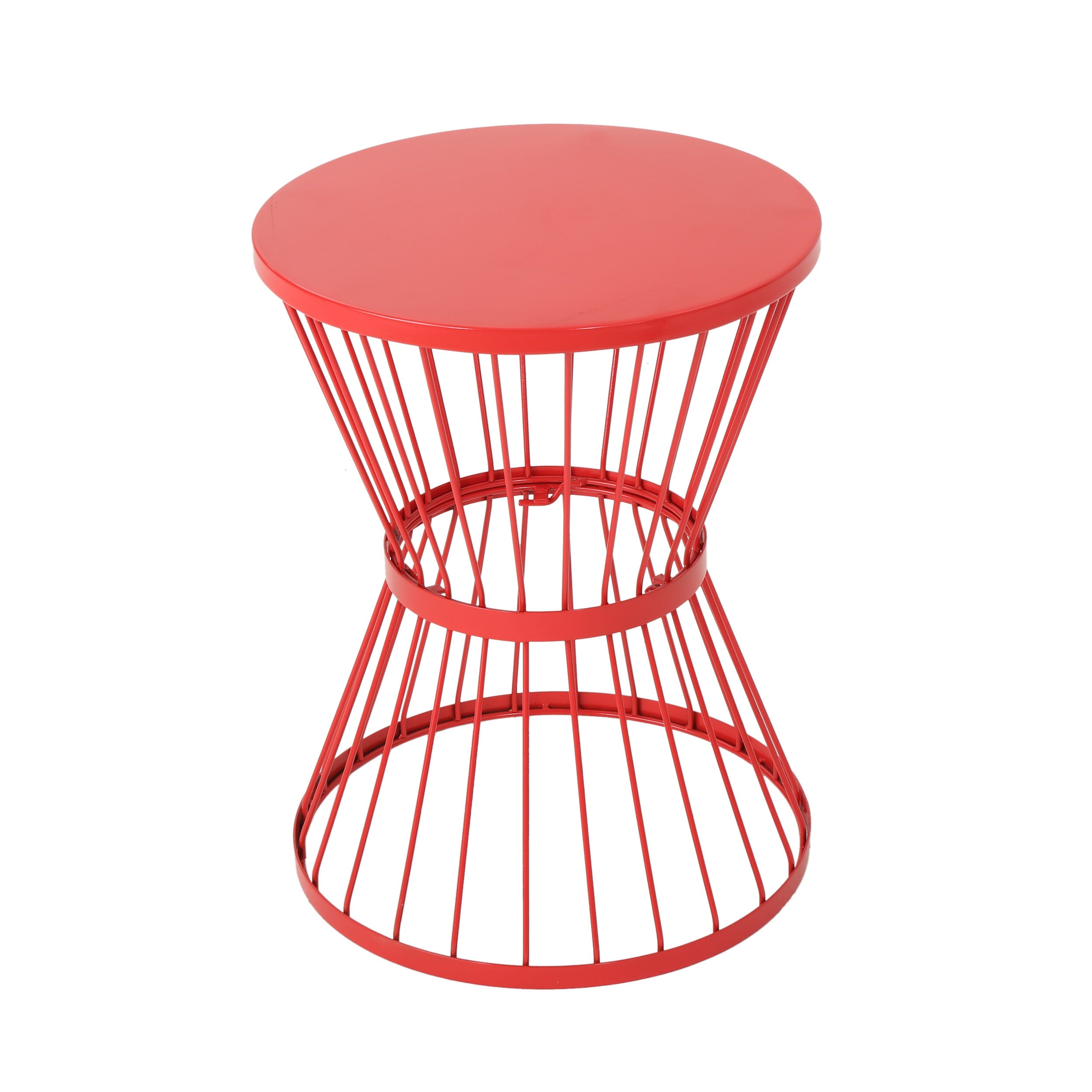 16" Outdoor Stainless Steel Colorpop Side Table
