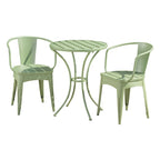 Colman 3-Piece Iron Bistro Set with Table and 2 Chairs