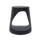 Outdoor Hollow Side Table with Wood-like Texture