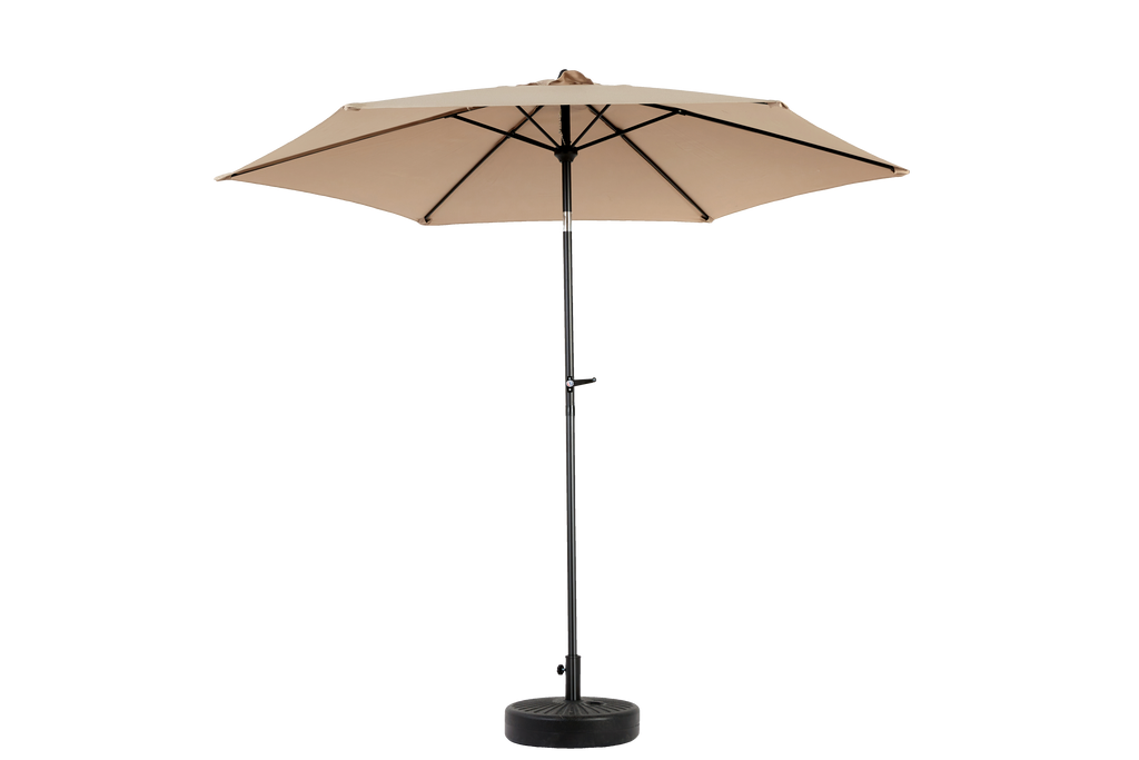 9' Outdoor Patio Umbrella Outdoor Table Umbrella with Push Button Tilt and Crank, Base Not Included