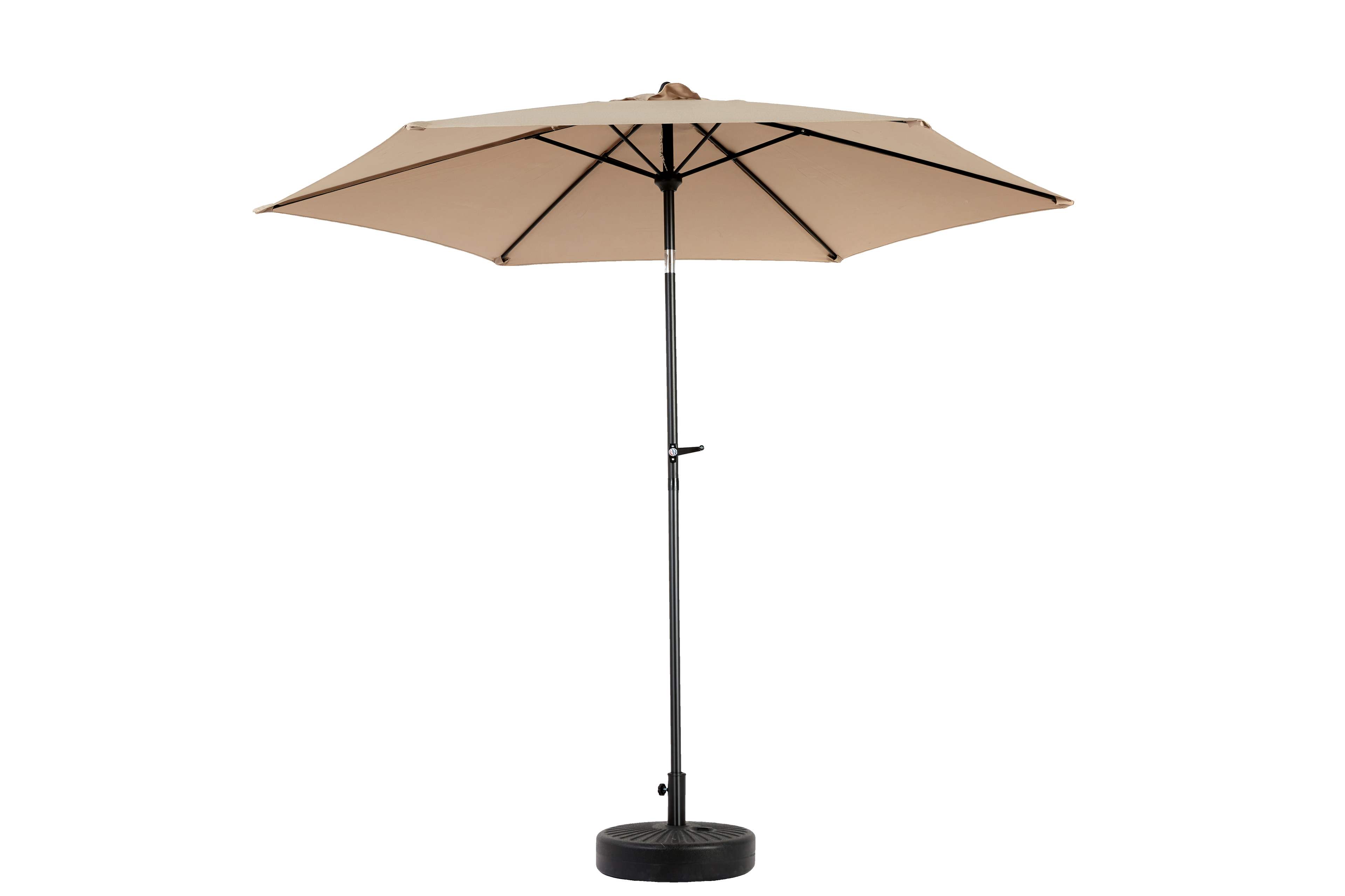 9' Outdoor Patio Umbrella Outdoor Table Umbrella with Push Button Tilt and Crank, Base Not Included
