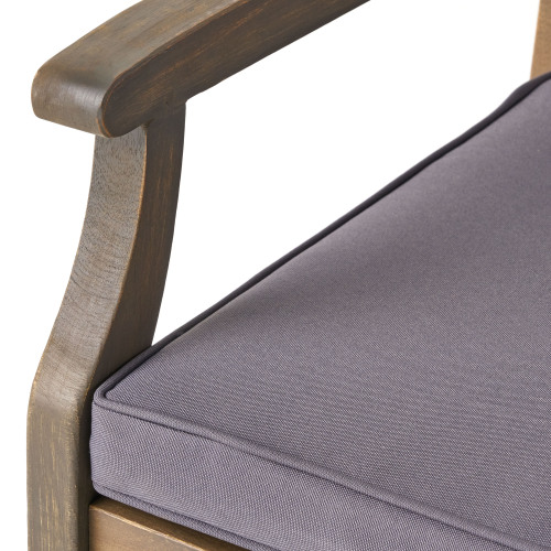Perla Outdoor Dining Chairs with Cushions, Set of 2