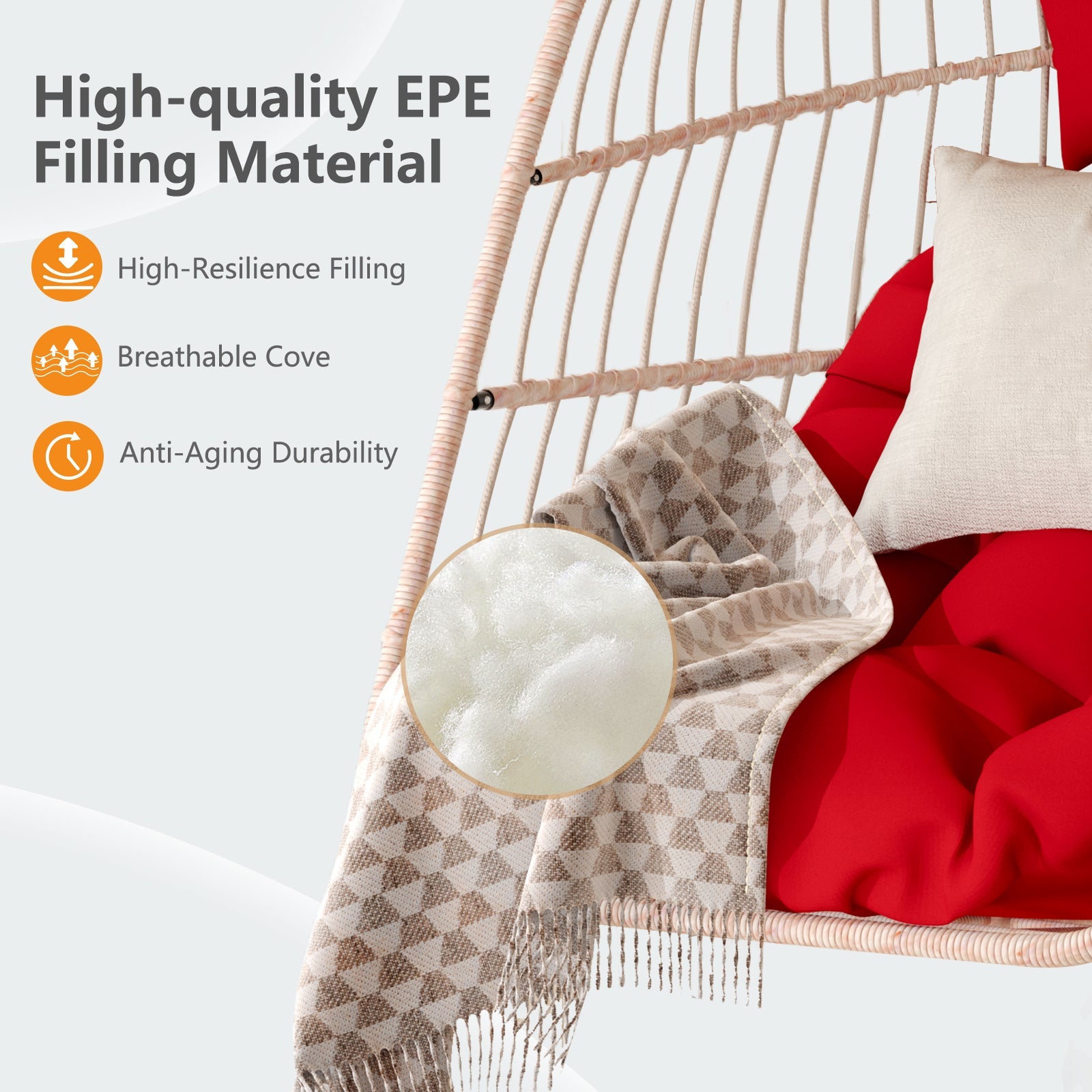 Folding Outdoor Egg Swing Chair