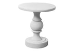 Transitional Pedestal Indoor Outdoor Accent Table
