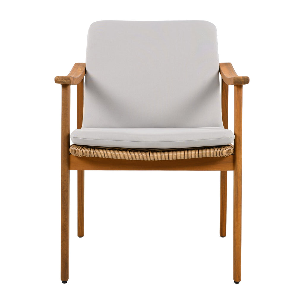 Avenue Acacia Wood Outdoor Dining Chairs, Set of 2