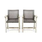 Hampton Outdoor Rattan Dining Chairs, Set of 2