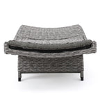 Crete Wicker Chaise Lounge, Set of 2