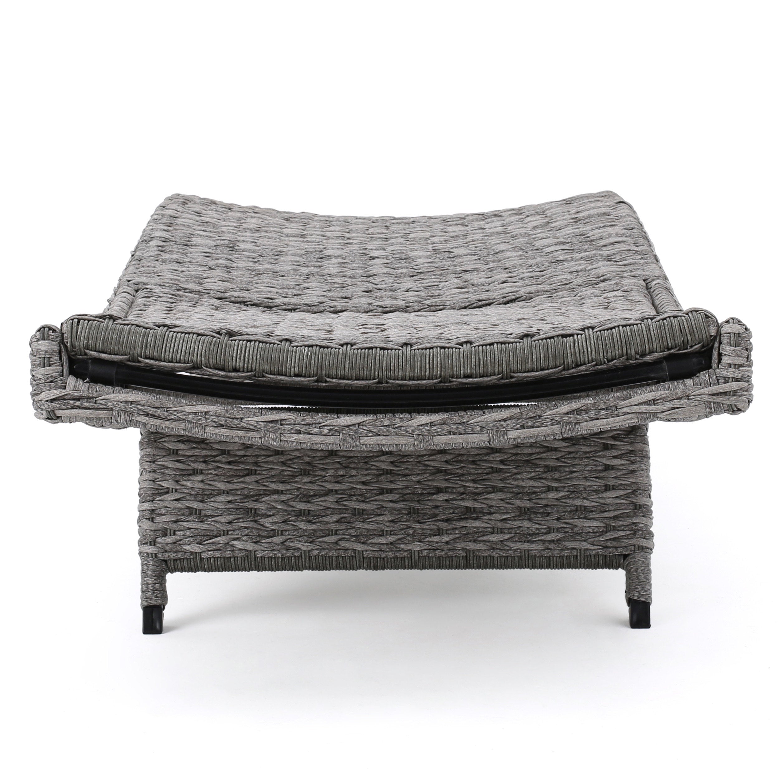Crete Wicker Chaise Lounge, Set of 2