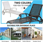 Aluminium Cast Lounge Chaise