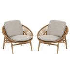 Cyril Outdoor Wicker Papasan Style Lounge Chair