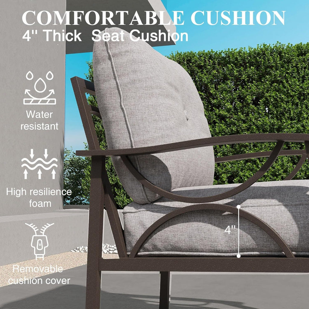 Marisol 48" All-Weather Metal Loveseat
