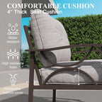 Marisol 48" All-Weather Metal Loveseat