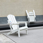 Composite Folding Adirondack Chair with Dual Cup Holder