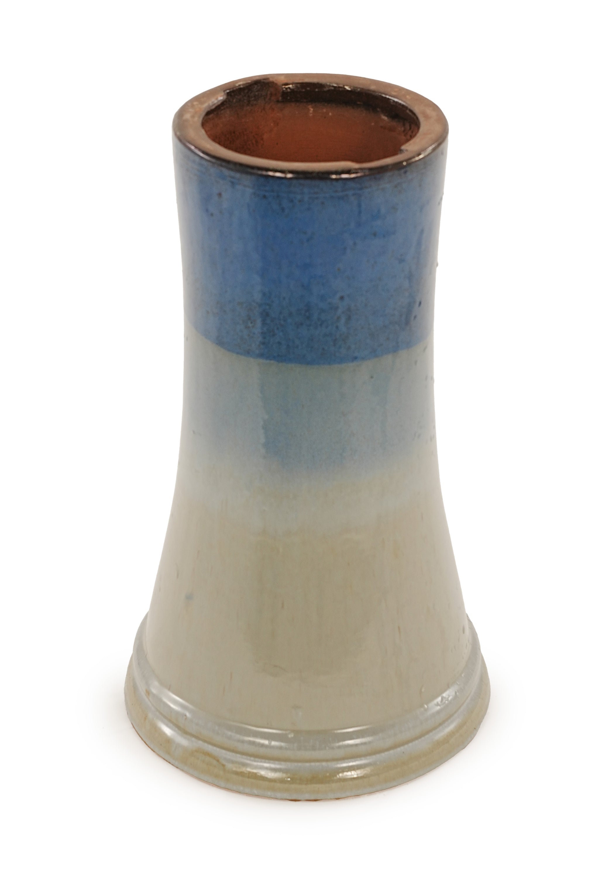 17'' Blue Ombre Ceramic Bird Bath