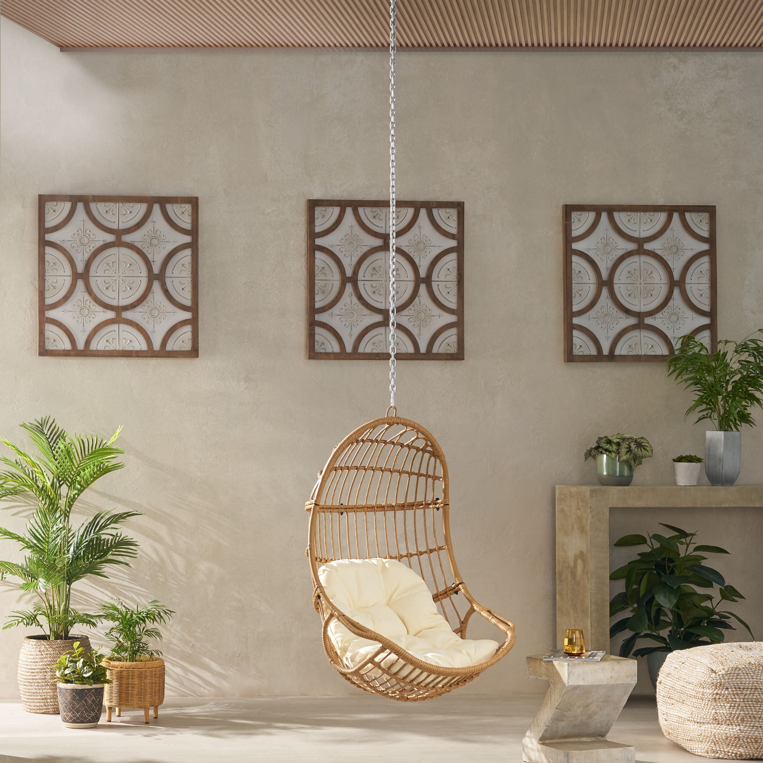 Richards Outdoor/Indoor Wicker Hanging Swing Chair
