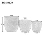 Lightweight Matte Textured Outdoor Planter