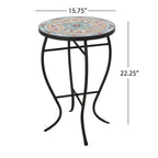 La Crescenta Mosaic Outdoor Side Table