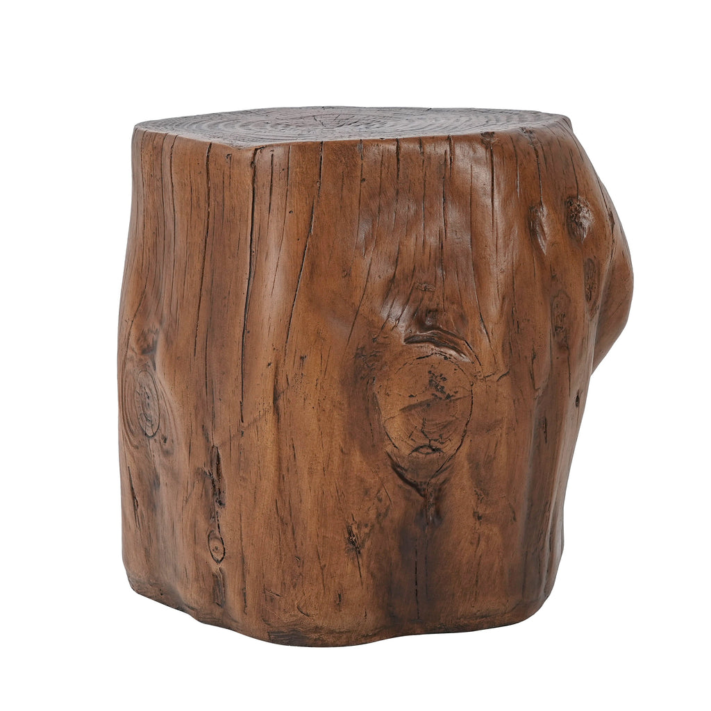 Tree Stump Outdoor Side Table