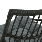 Strontianite Outdoor Rattan Chair with High Back Design