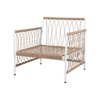 Caspian 3-Piece Outdoor Handwoven Rope Conversation Set