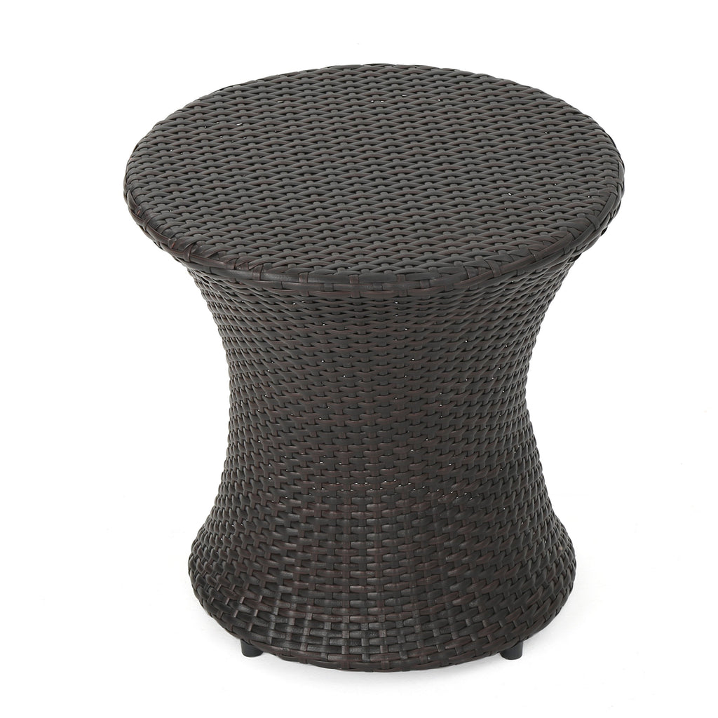 Thrive Hourglass Rattan Outdoor Side Table