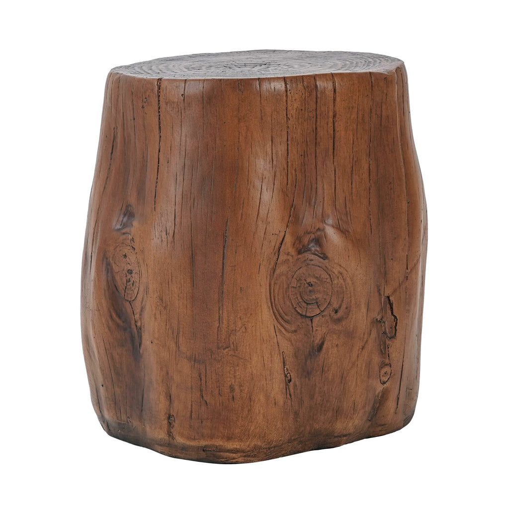 Tree Stump Outdoor Side Table