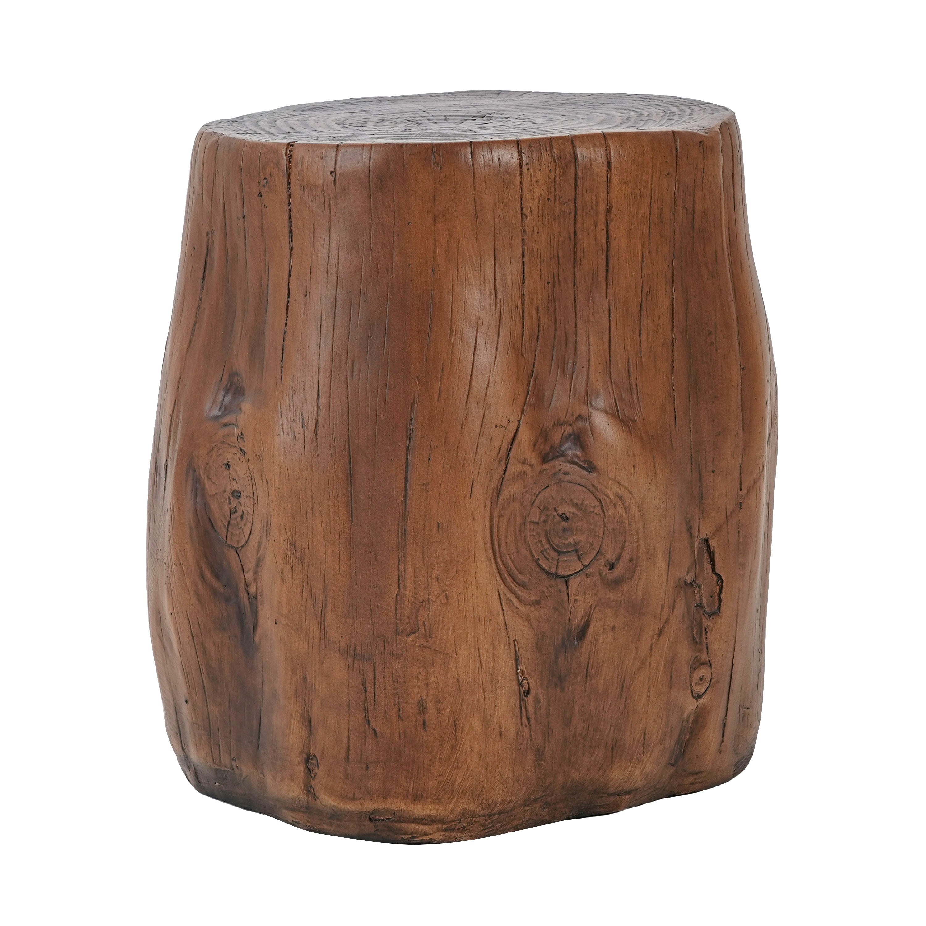 Tree Stump Outdoor Side Table