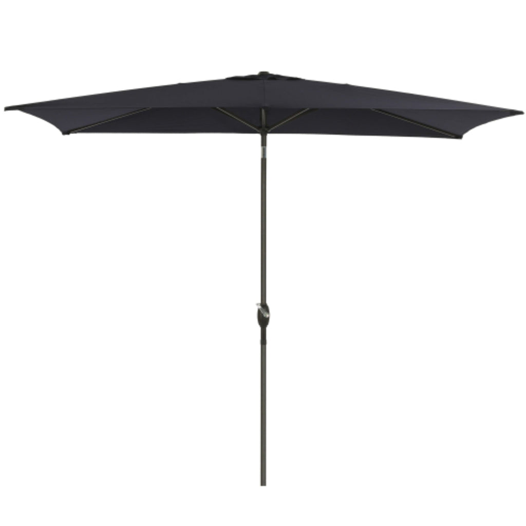 6.5 x 10 ft Rectangular Patio Umbrella with Crank, Base Not Included