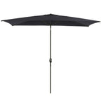 6.5 x 10 ft Rectangular Patio Umbrella with Crank, Base Not Included