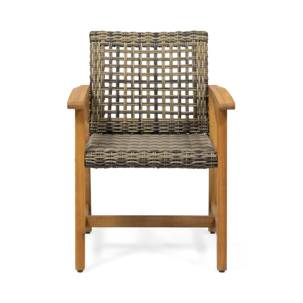 Hampton Outdoor Rattan Dining Chairs, Set of 2