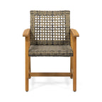 Hampton Outdoor Rattan Dining Chairs, Set of 2