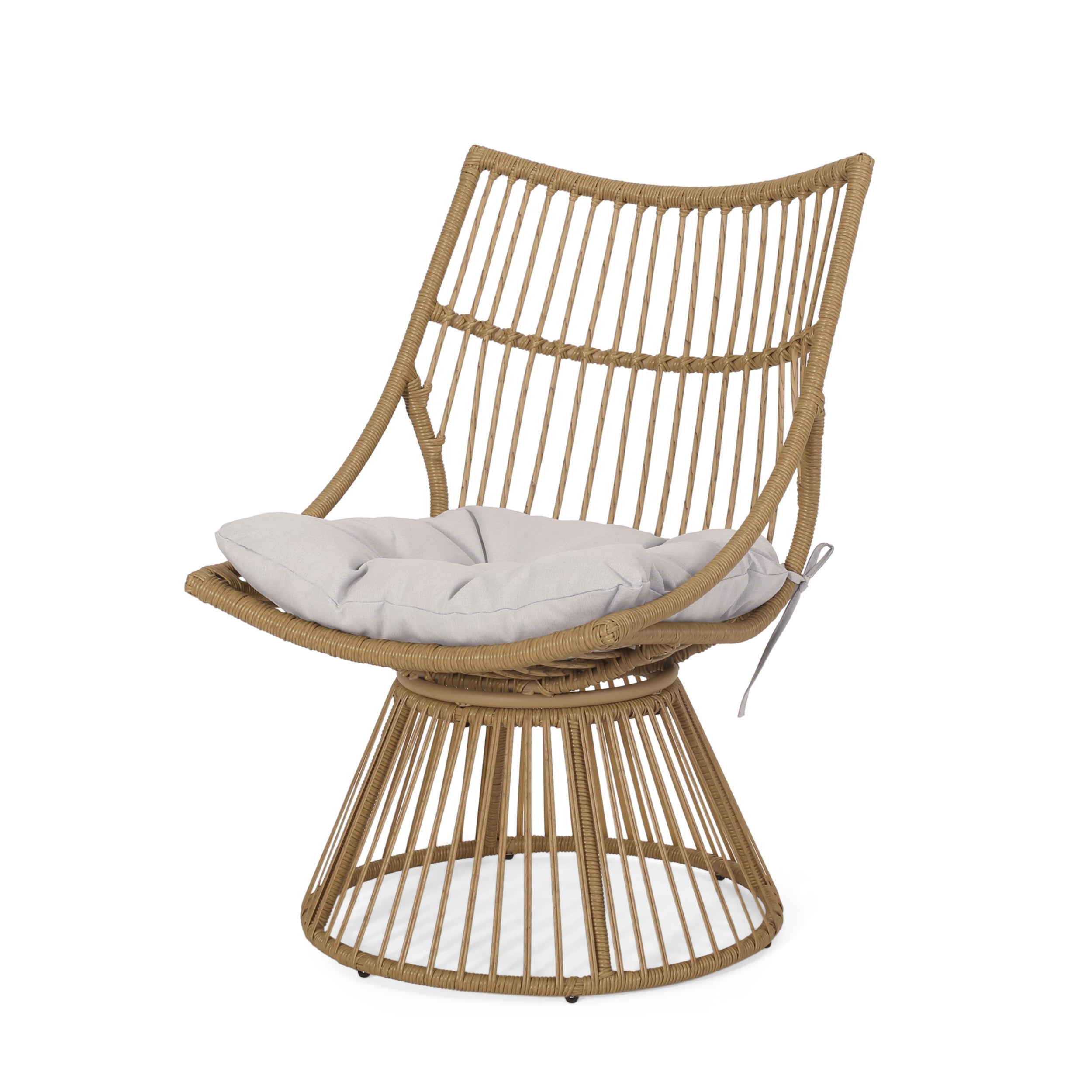Enduring 2-Piece Rattan Patio Set with Club Chair and Side Table