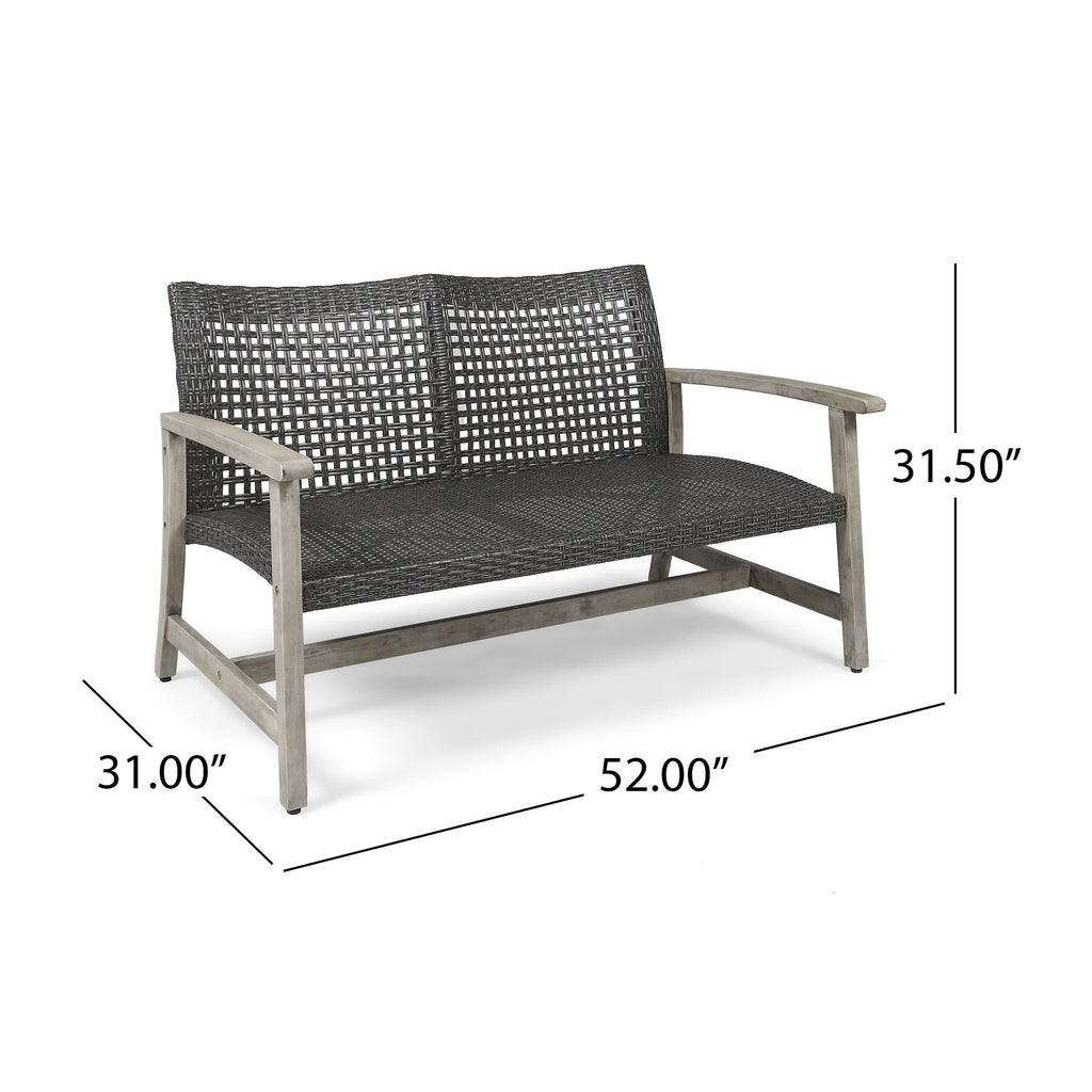Hampton Outdoor Rattan Loveseat