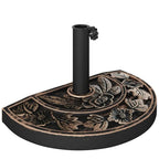 Half Round Outdoor Decorative Umbrella Base
