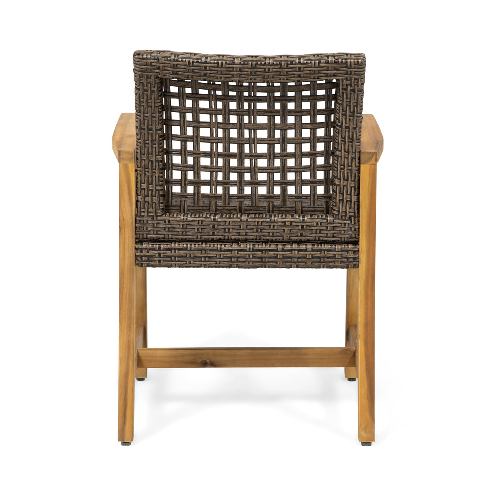 Hampton Outdoor Rattan Dining Chairs, Set of 2