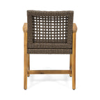 Hampton Outdoor Rattan Dining Chairs, Set of 2