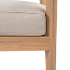 Mallorca Acacia Wood Club Chair With Seat Cushion