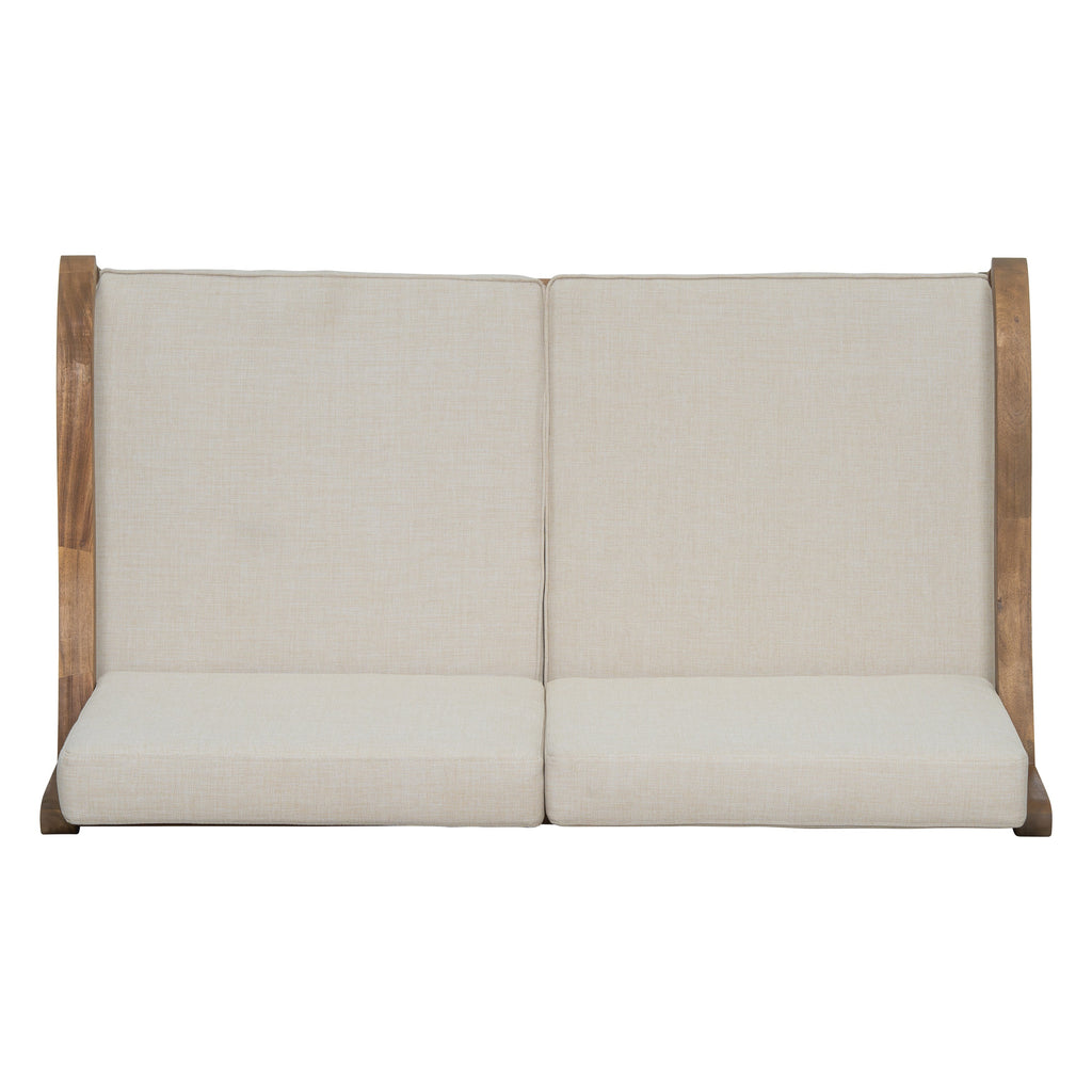Islewood 2 Piece Acacia Wood Outdoor Loveseat & Coffee Table Set