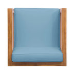 Oana Outdoor Acacia Wood Club Chair with Cushion