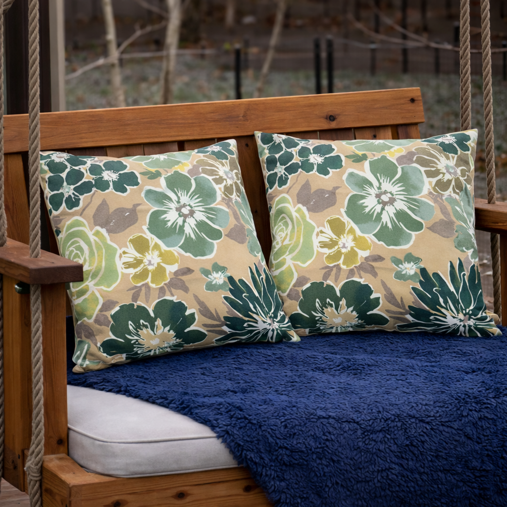 Magpie 18x18 Waterproof & Fade-Resistant Outdoor Throw Pillows, Set of 2
