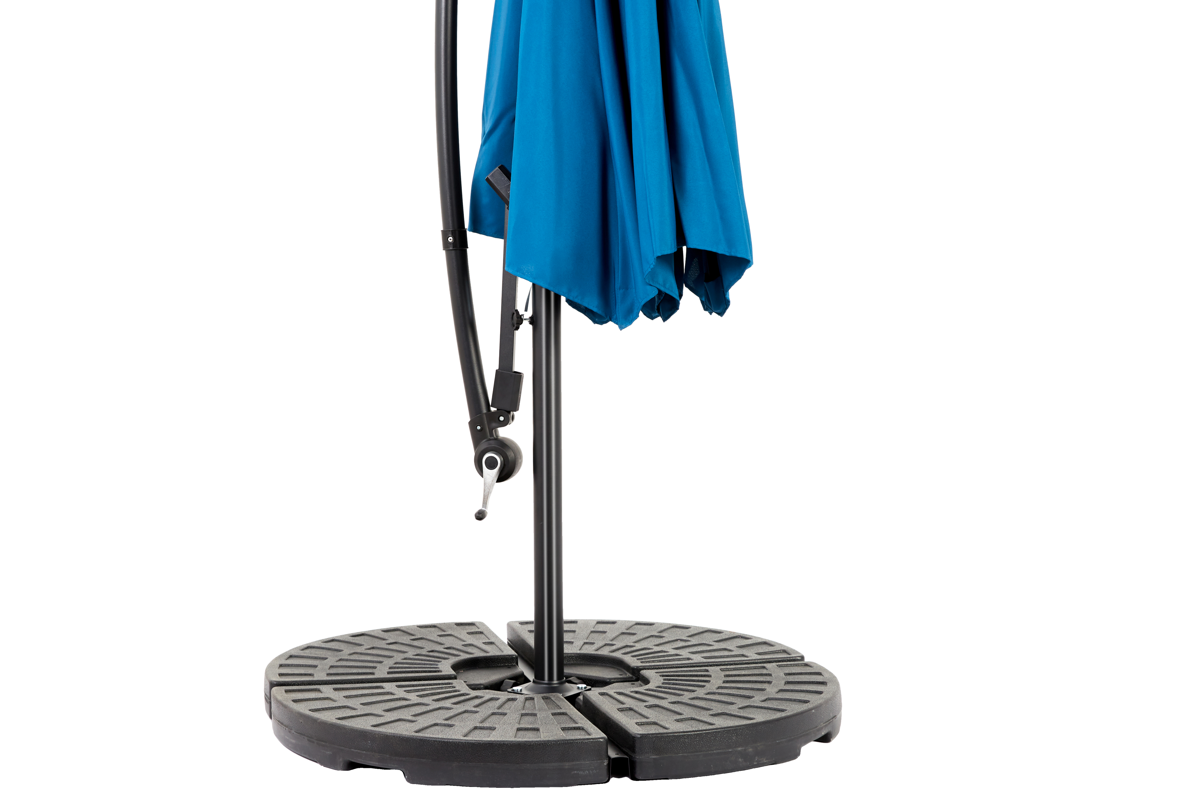 10' Offset Hanging Market Patio Umbrella w/Easy Tilt Adjustment, Base Not Included