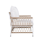 Caspian Outdoor Handwoven Rope Accent Chairs, Set of 2