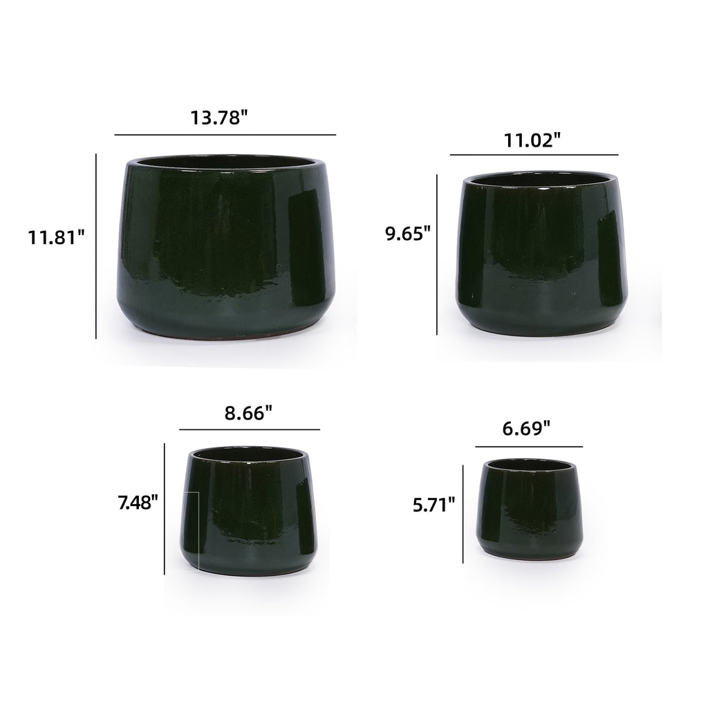 Faro Handmade Ceramic Planter, Set of 4