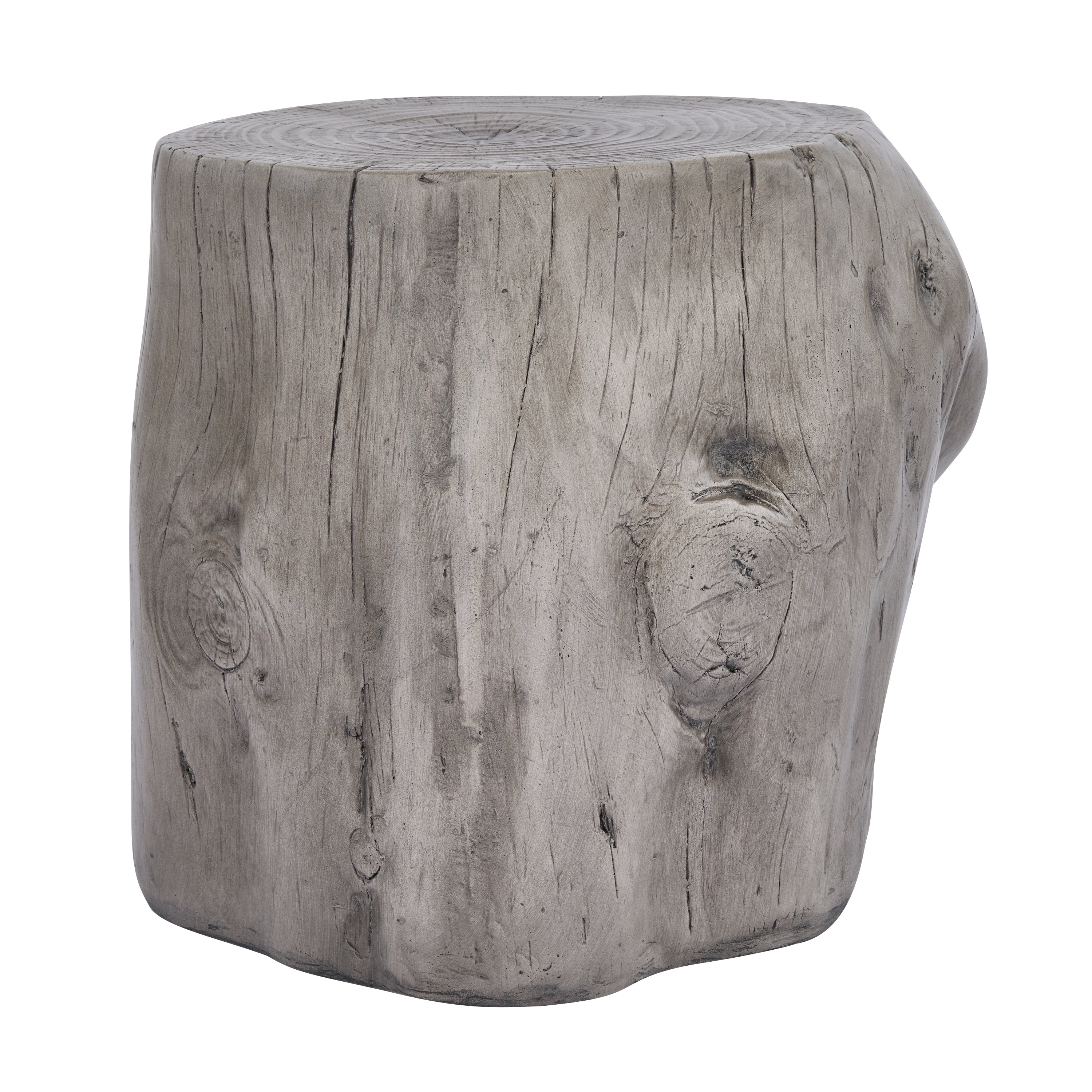 Tree Stump Outdoor Side Table