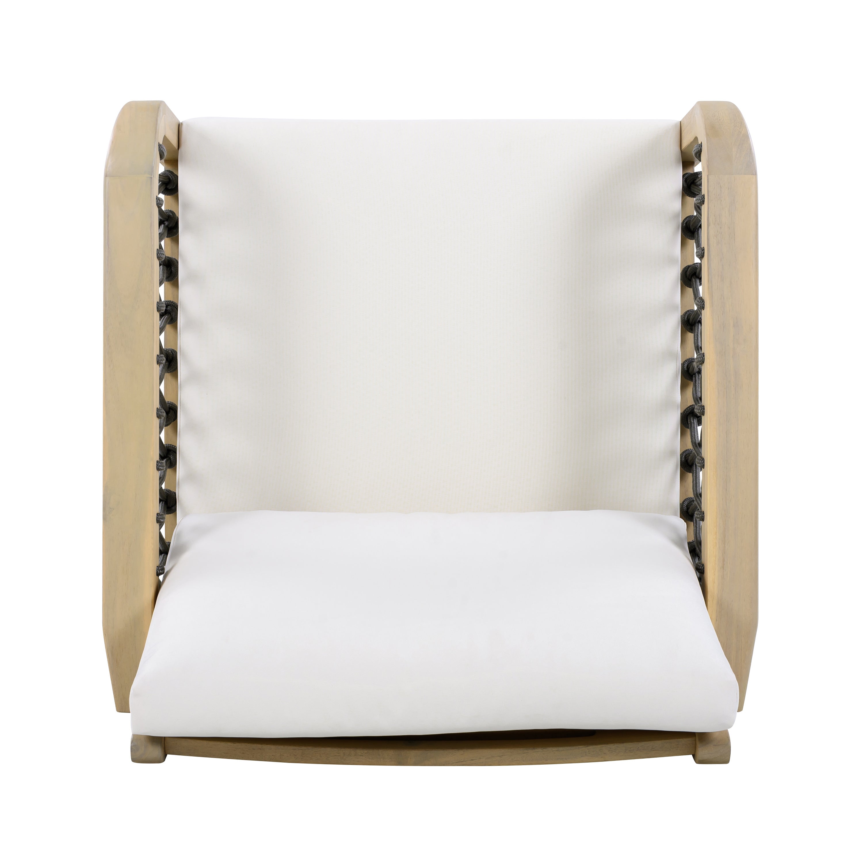 Millie Outdoor Acacia Wood Club Chair